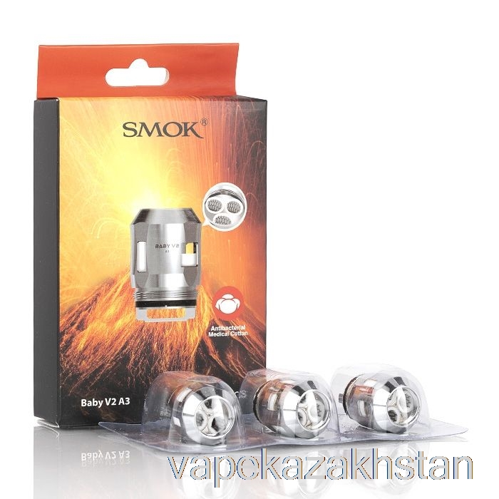 Vape Smoke SMOK TFV8 Baby V2 Replacement Coils 0.15ohm Baby V2 A3 Triple Coils (SS)